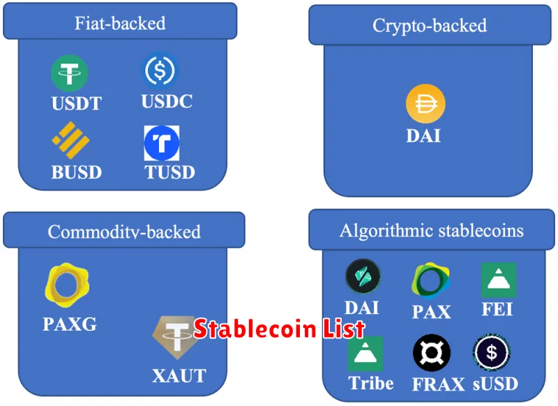 Stablecoin List